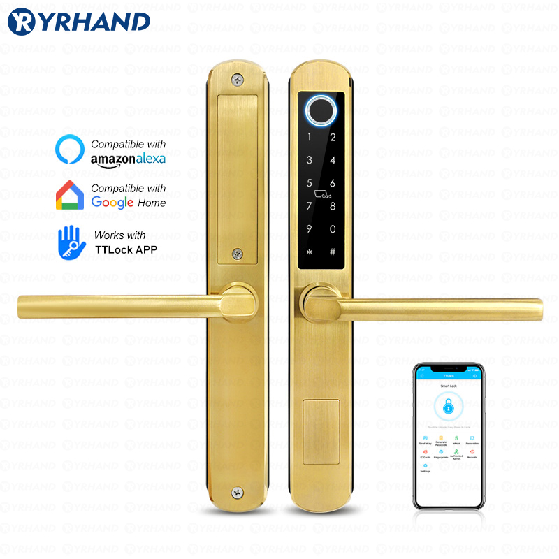 Smart Home Website - Fechadura inteligente de vidro deslizante de