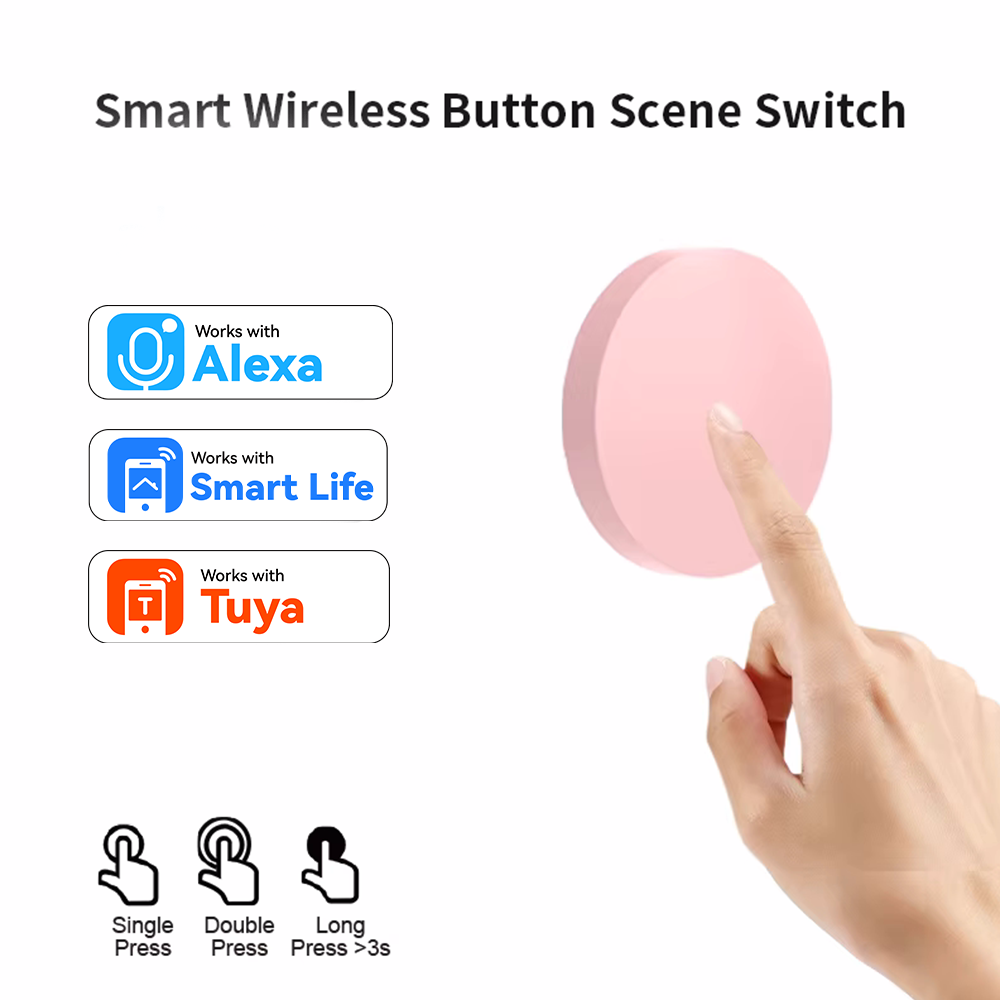 Smart Home Voice Assistant - Botão Sem Fio Inteligente ZigBee para