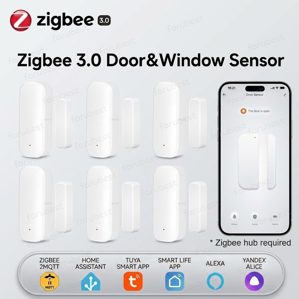 Smart Home Website - Sensor de Porta/Janela Zigbee 3.0, Detector