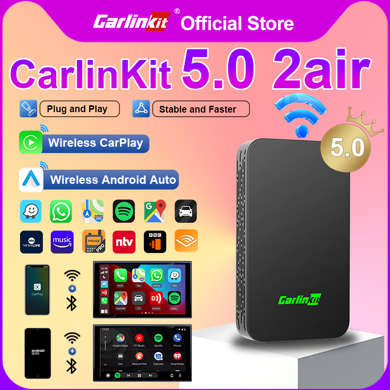 Smart Home Wiz - CarlinKit 5.0 Adaptador de CarPlay Sem