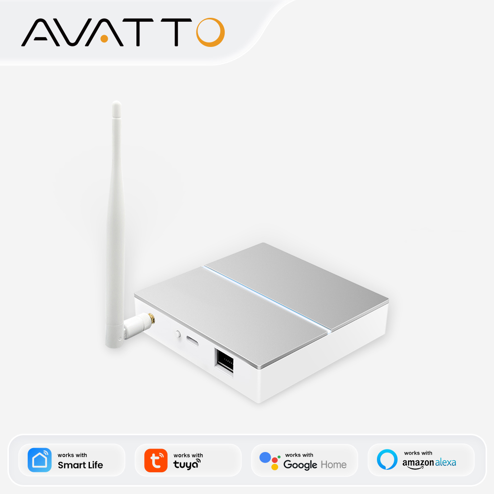 Smart Home Gira - AVATTO Tuya ZigBee Gateway com antena