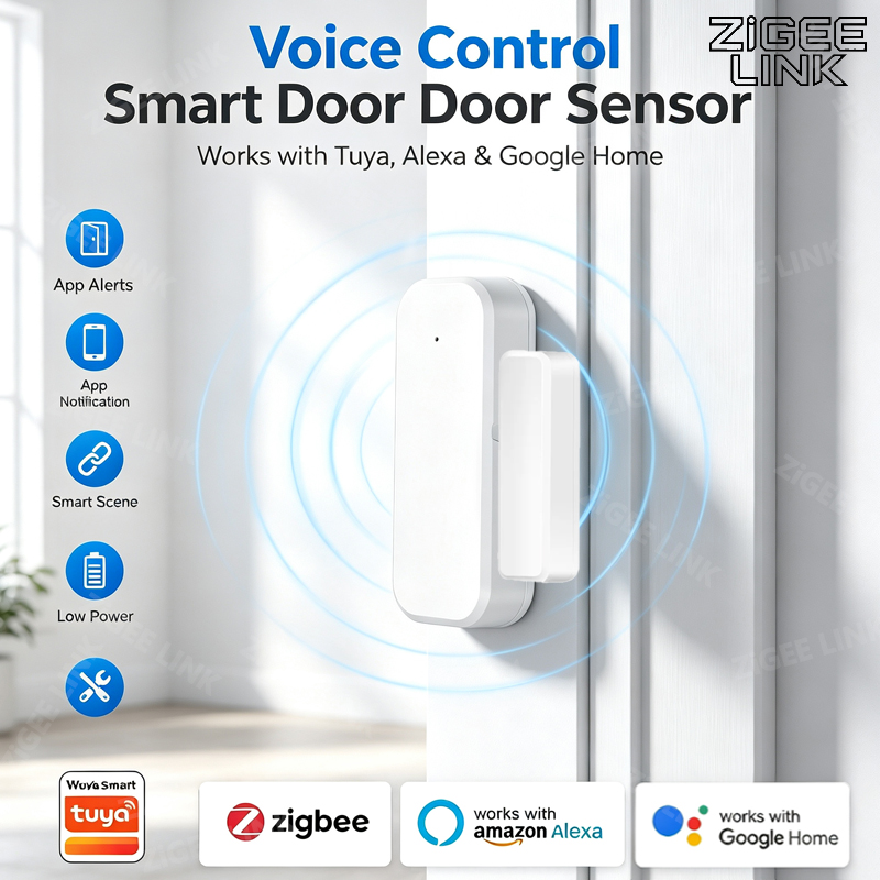 Smart Home Voice Assistant - Sensor Antifurto Zigbee 3.0 para Portas