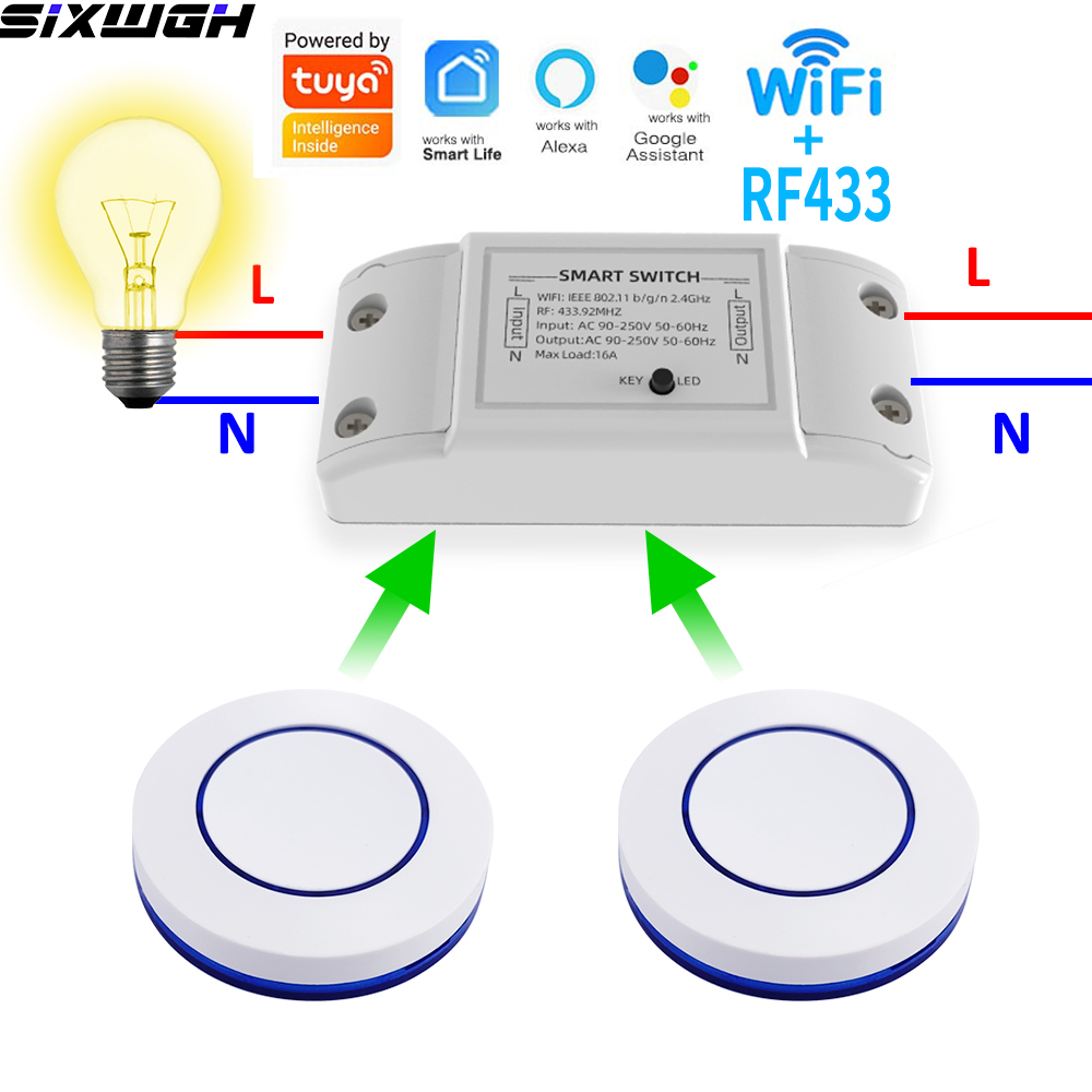 Smart Home Wiz - Interruptor Inteligente WiFi Tuya 16A com