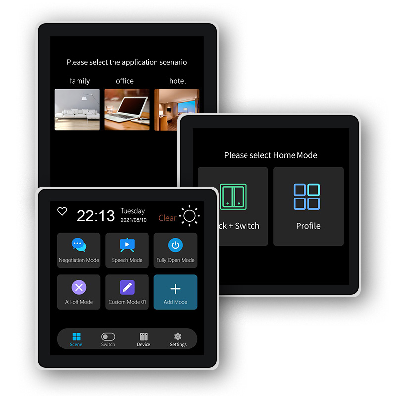 Smart Home Panel - Fuers 4 Polegada tela de toque