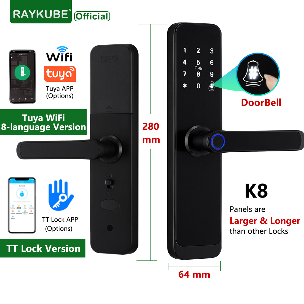 Smart Home Website - Raykube k8 fechadura de porta inteligente