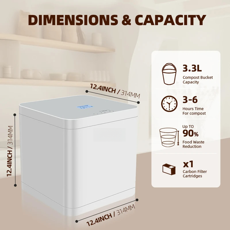 Smart Home Market - Composteira Elétrica Inteligente para Resíduos Alimentares