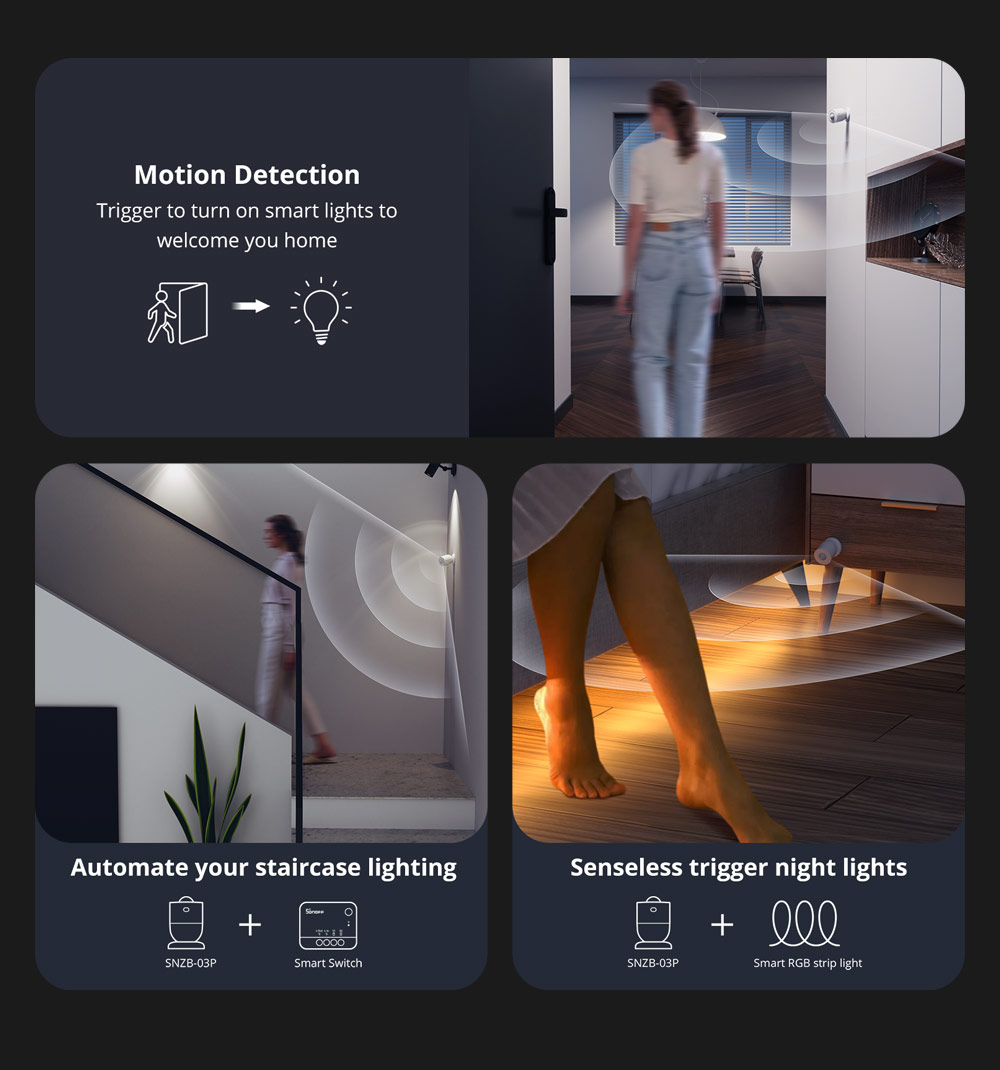 Sensor de movimento SONOFF SNZ - Zigbee Motion Sensor avaliação e preço