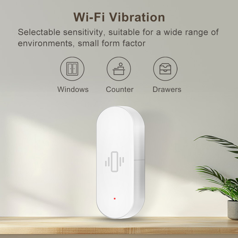 Sensor de Vibração WiFi Tuya,  - Smart Home Wiz avaliação e preço