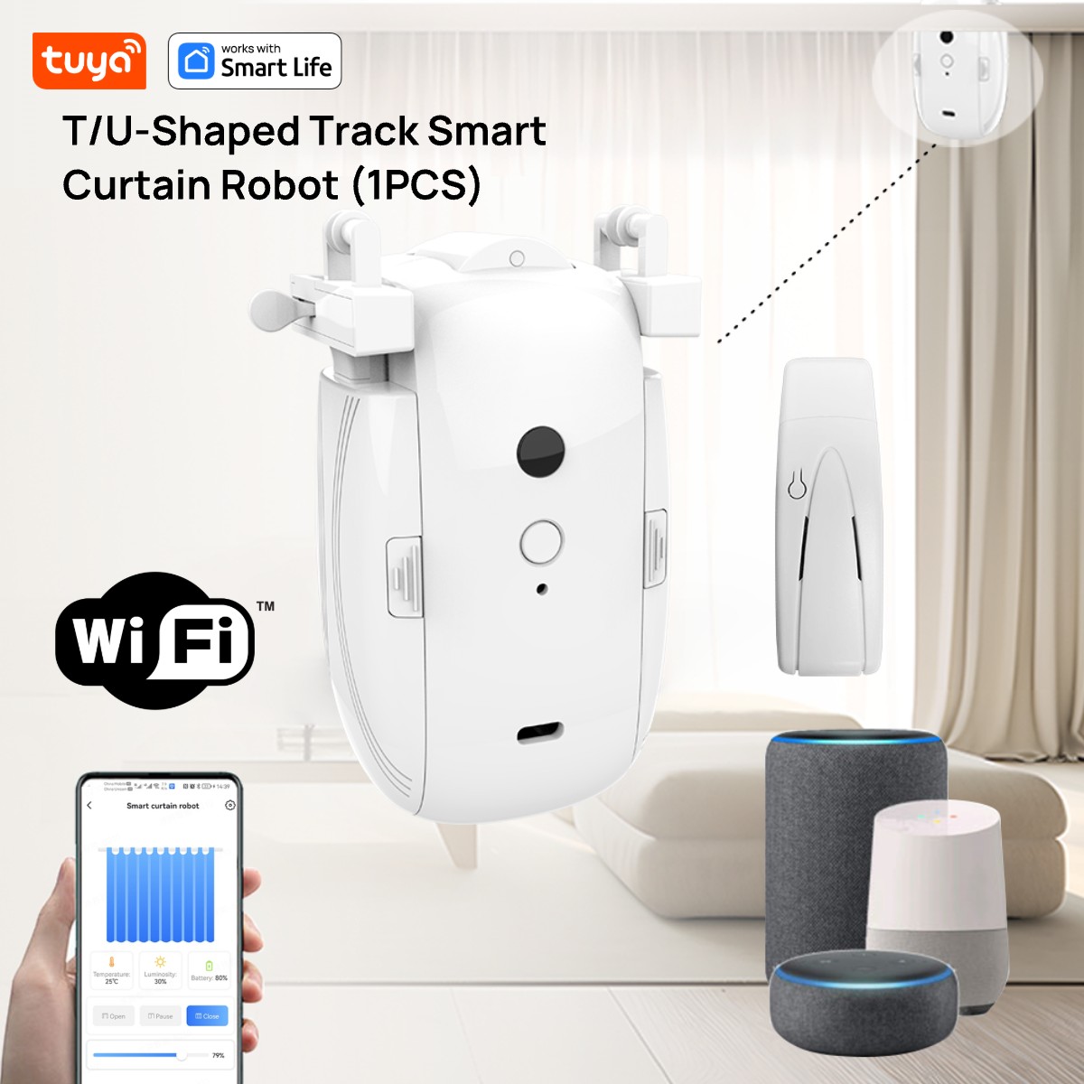 Tuya Smart WiFi Curtain Robot  - Smart Home Gira avaliação e preço