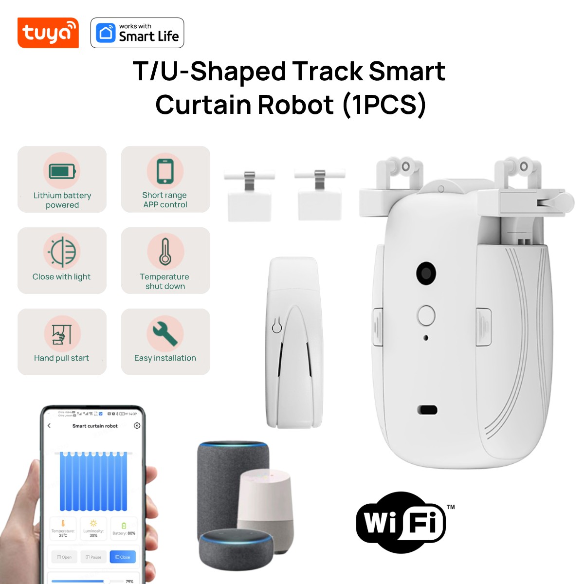 Tuya Smart WiFi Curtain Robot  - Smart Home Gira avaliação e preço