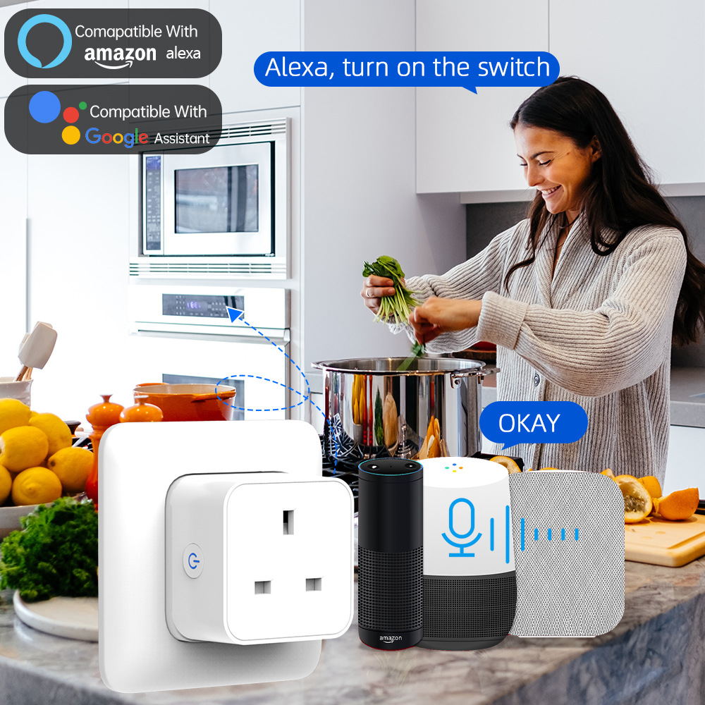 Tomada Inteligente Tuya 16A/20 - Smart Home Voice Assistant avaliação e preço