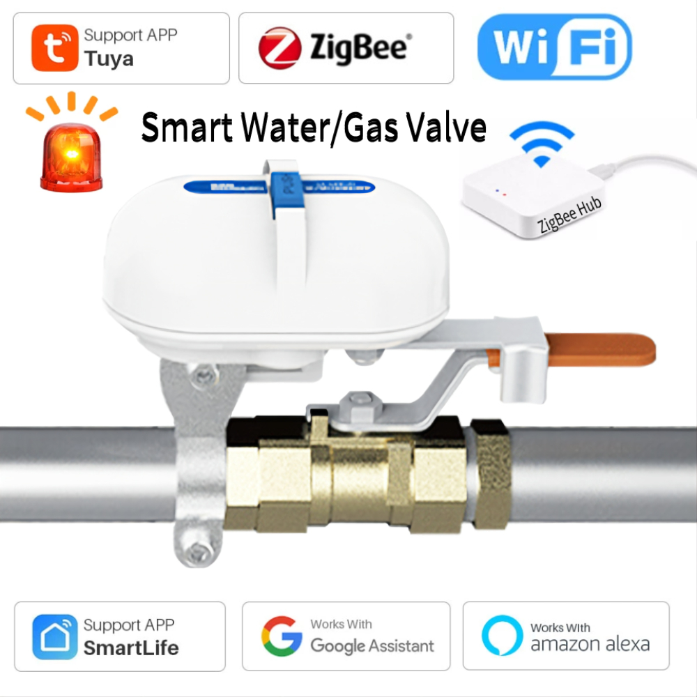 Tuya-Zigbee Válvula De Torneir - Smart Home Voice Assistant avaliação e preço
