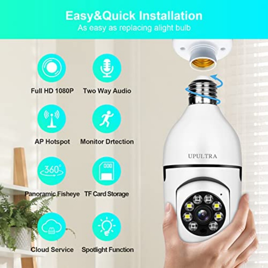 Câmera de segurança sem fio Wi - Smart Home Lighting avaliação e preço
