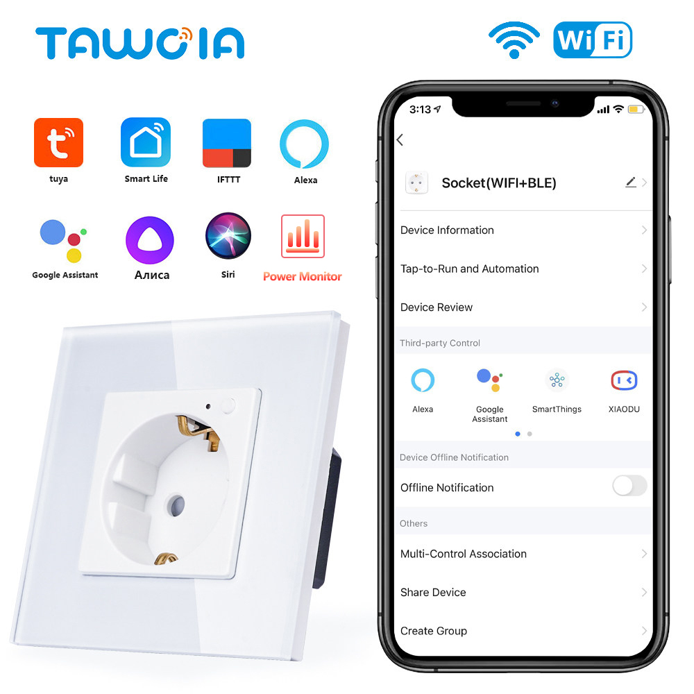 Tawoia wifi tomada de parede p - Smart Home For Windows avaliação e preço