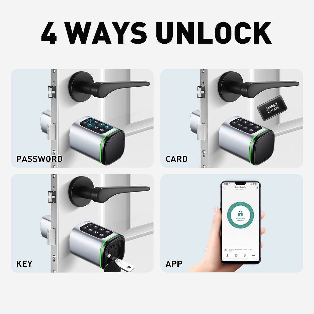 Fechadura de cilindro intelige - Smart Home Website avaliação e preço