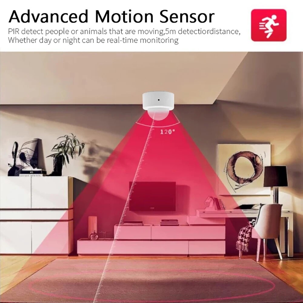 Zigbee-Mini PIR Motion Sensor, - Zigbee Motion Sensor avaliação e preço